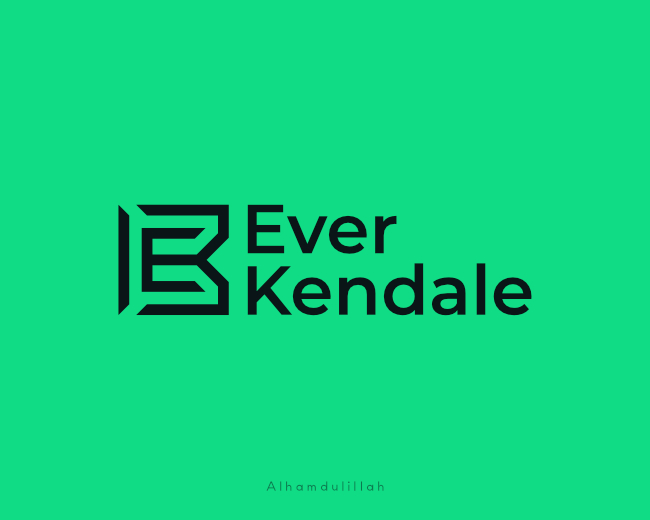 Ever Kendale - E K Letter Logo