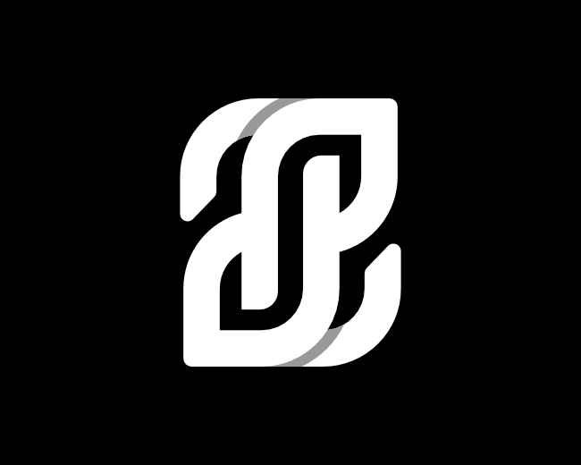 Sz s z swoosh letter logo design with modern Vector Image