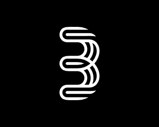 B Or 3 Number Logo