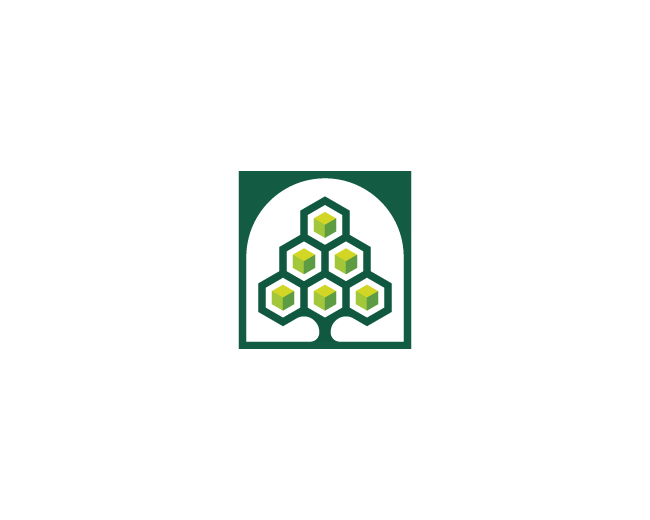 Green Cubic Tree Logo