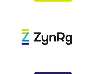 ZynRg, CRM services logo design