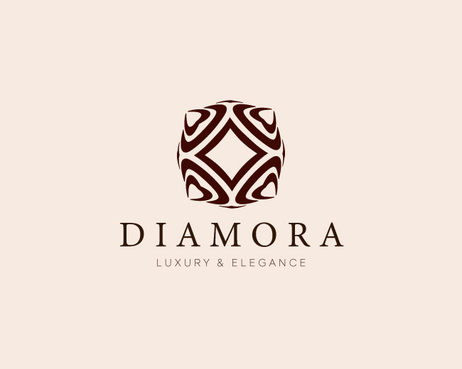 Luxury Abstract Diamond Mark Logo Design