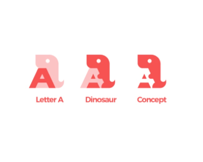 Dinosaur Letter A Exclusive Logo Design for Sale b