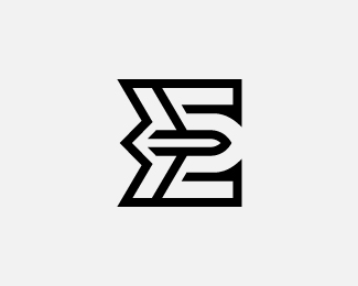 Modern Letter E Logo