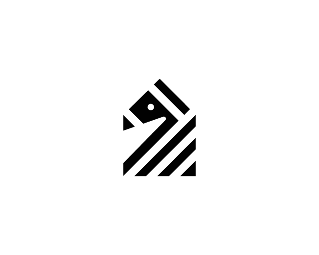 Zebra home logo design