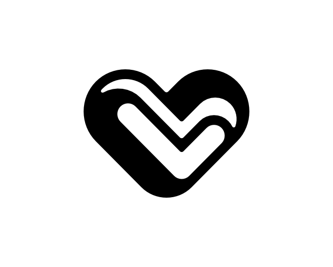 Letter VL LV Love Logo