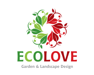 Eco Love Garden Landscape Logo for Sale
