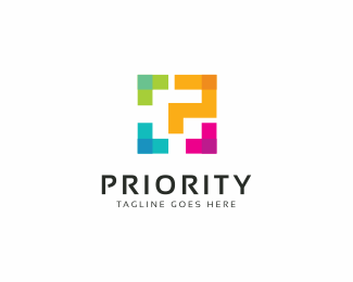 Priority - P Letter Logo