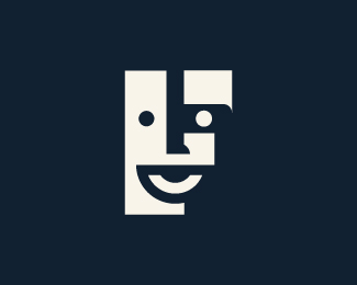 Face Letter F Logo