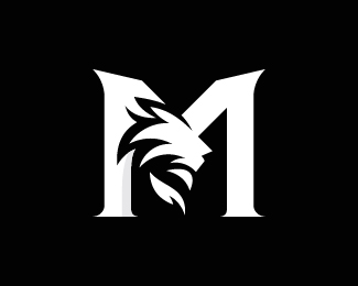 Royal Letter M Lion Monogram Logo