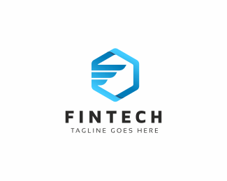 Fintech F Letter Logo