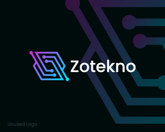 Letter Z Tech Logo