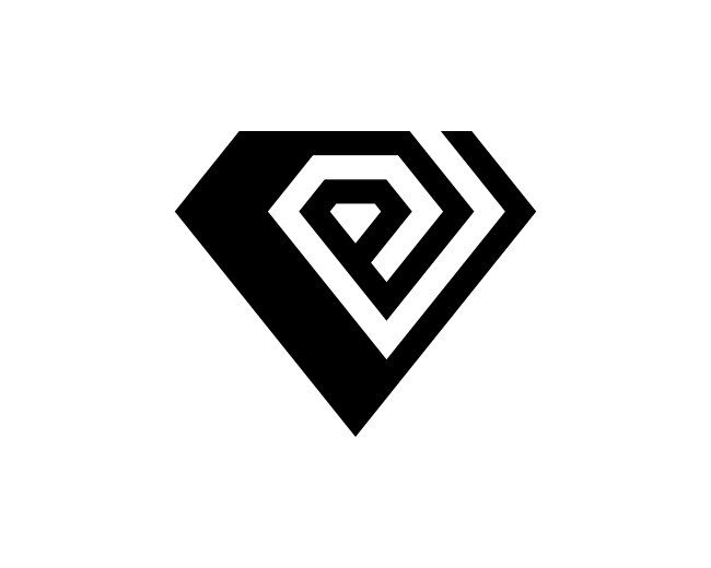 Letter E Diamond Logo