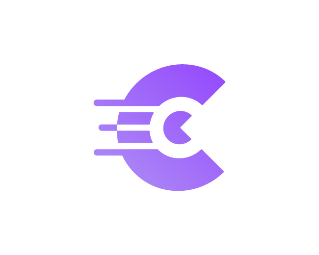 C Letter Tech Logo, Fast, Dynamic & Minimal // For