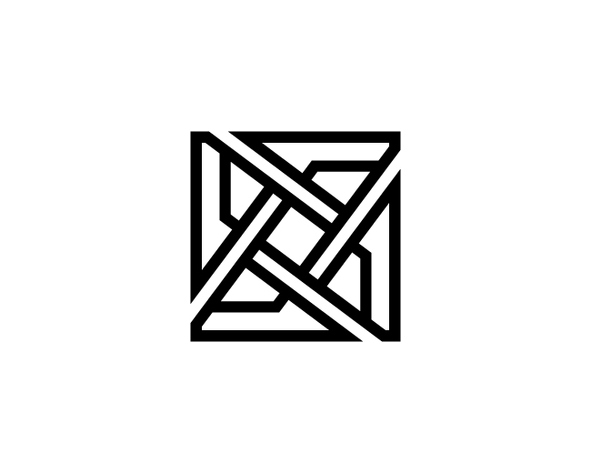 Abstract Geometric Square Logo