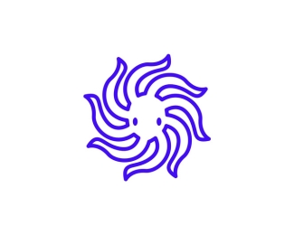 Geometric Octopus Logo Design