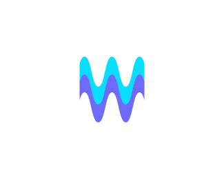 Wave Letter W Logo