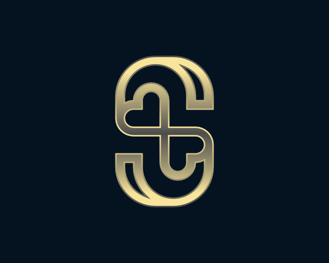 Letter S Love Logo