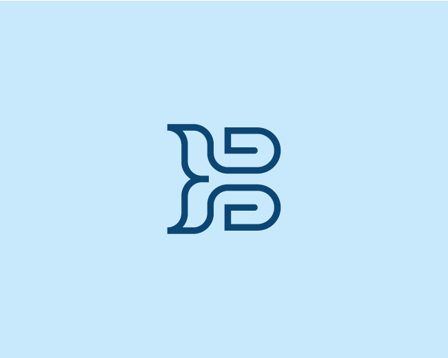 Whale Letter B Logo