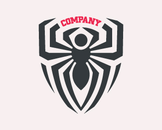 Spider Shield Or Protection Logo