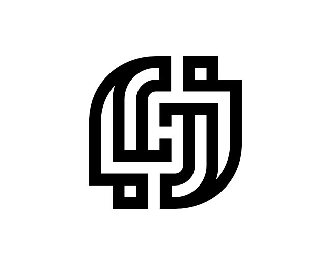 Letter HJ JH Logo