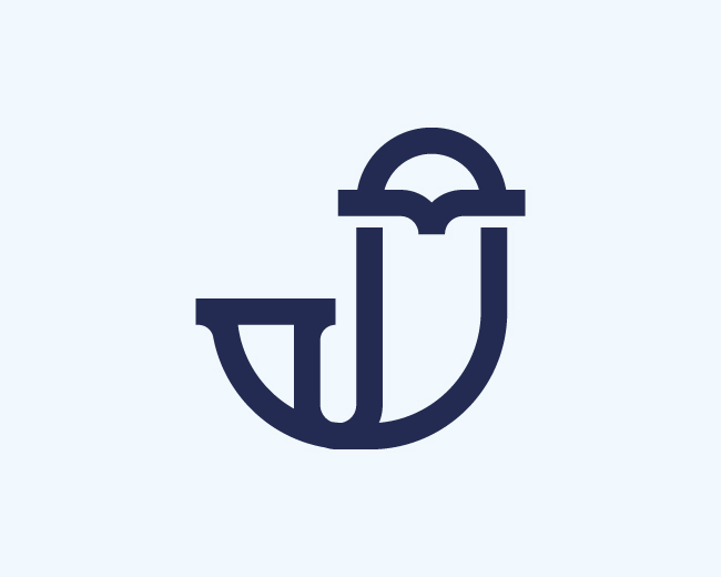 Modern J Owl Logo