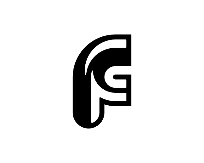 Letter FG GF Logo