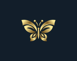 Golden Butterfly Logo