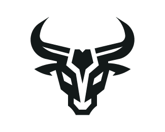 Simple Hand draw Bull Head Logo