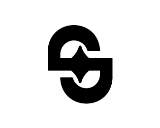 Abstract lette S star logo