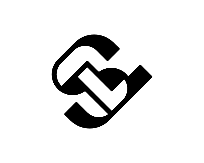 Letter SV VS Logo