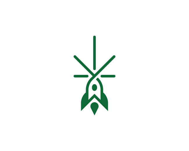 Cannabis Rocket Logo