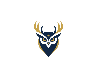 Owl Deer deer style Logo