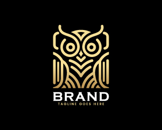 Luxury Owl Line Logo