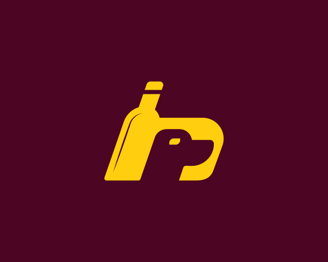 Wine Dog Logo – Elegant Wine Brand Mark