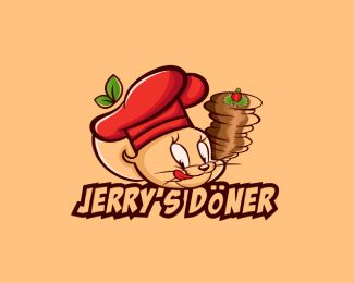 Jerry s Doner, Delicious Food & Restaurant Logo