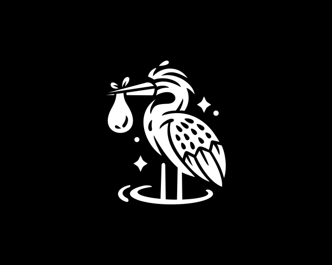 Pelican Package Delivery Character Logo