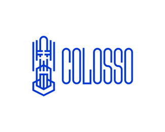 Colosso lake lounge logo design