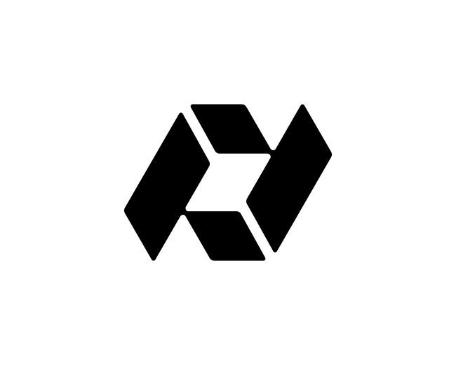 Modern N Geometric Logo