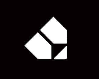 Pencil geometric abstract logo