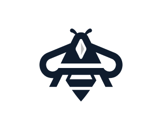 Letter A Diamond Emblem Logo