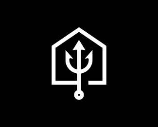 Simple Trident House Logo