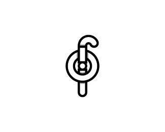 Fi Or If Monogram Power Button Logo