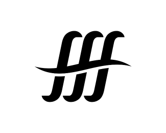 Stylized Wave Triple S Logo for Surf