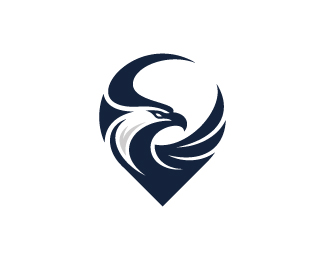 Eagle Location Pin Logo