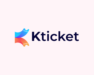 K+ticket logo design