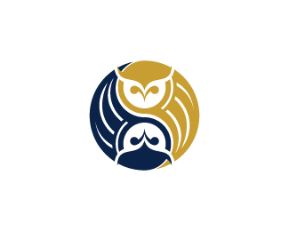 Yin Yang Owl Logo