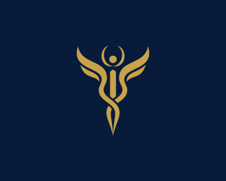 Golden Wellness Wing Logo