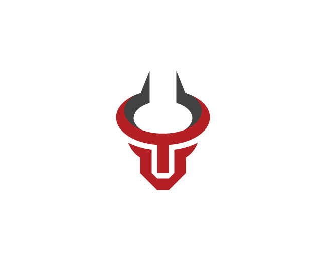 Bull Logo Letter Vt Or Tv