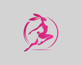 Abstract And Elegant Female Rabbit Logo